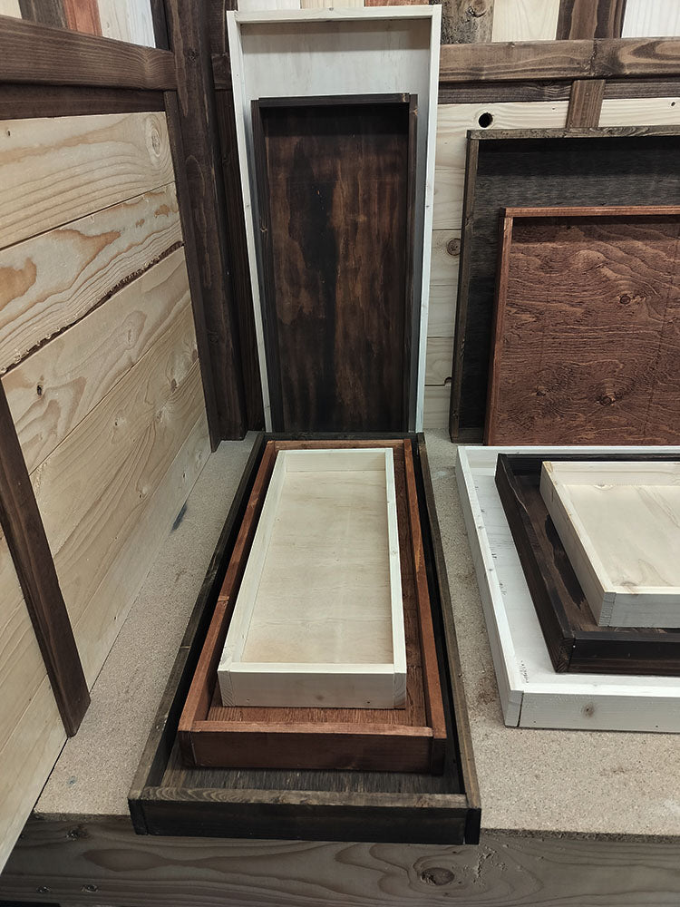 Rustic Centerpiece Tray – Rectangle Edition