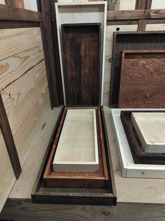 Rustic Centerpiece Tray – Rectangle Edition