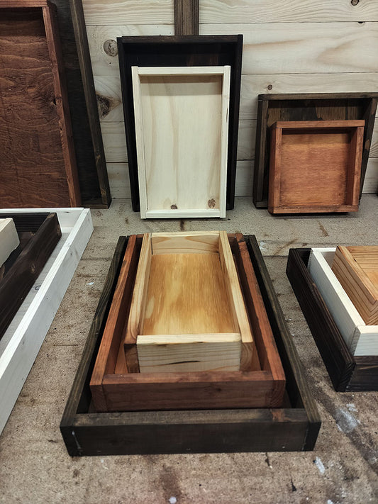 Rustic Decor Trays - Rectangular Edition