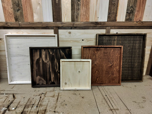 Rustic Centerpiece Tray – Square Edition