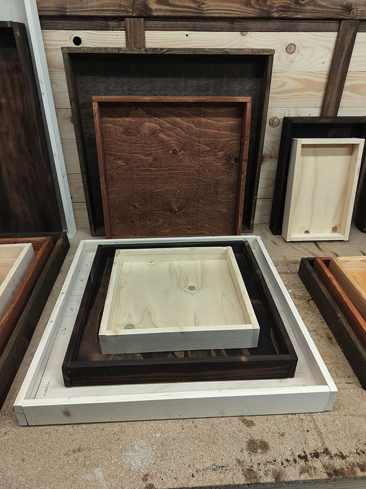 Rustic Centerpiece Tray – Square Edition