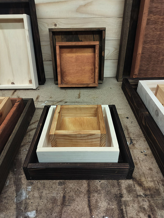 Rustic Decor Trays - Square Edition